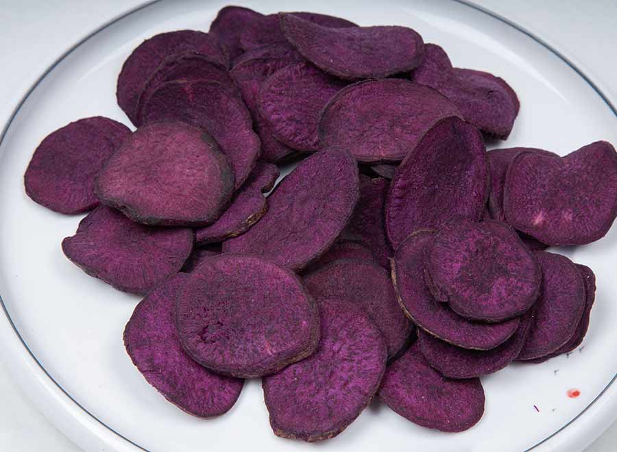 Purple potato chips
